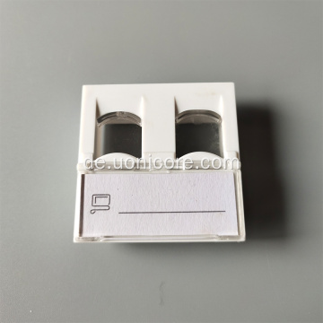 RJ45 45x45 französischer Typ Frontplatten-Wandplatten